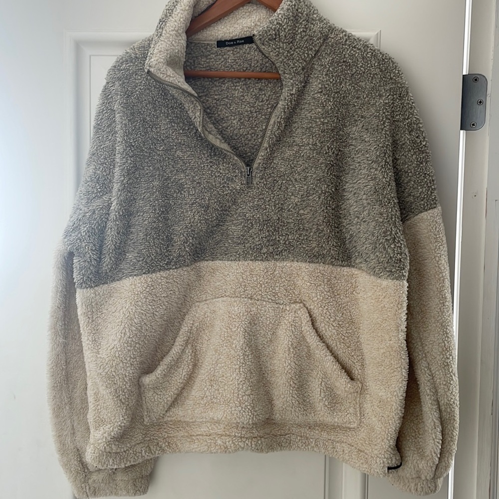 Super soft 3/4 zip